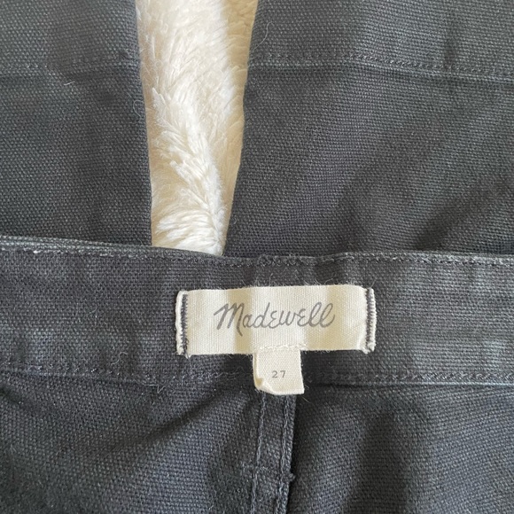 Madewell black denim flare crop pants size 27 - Picture 2 of 5